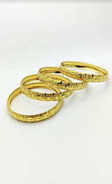 Altın Kaplama Desenli Kadın Bilezik