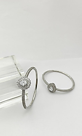 Taşlı Oval Tasarım Kelepçe