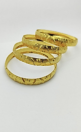 Altın Kaplama El İşlemeli Kadın Bilezik