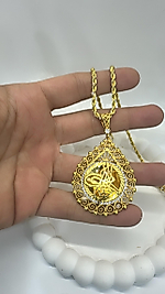 Altın kaplama kolye