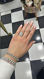 Pirinç üzeri radyum kaplama Bileklik