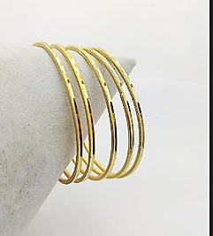 İnce Parlak Altın Bilezik